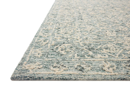 The Rug Corner Loloi Cecelia Ocean / Ivory