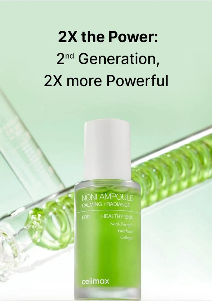 CELIMAX An upgraded formula for moisture and comfort: Noni Energy with panthenol and collagen.