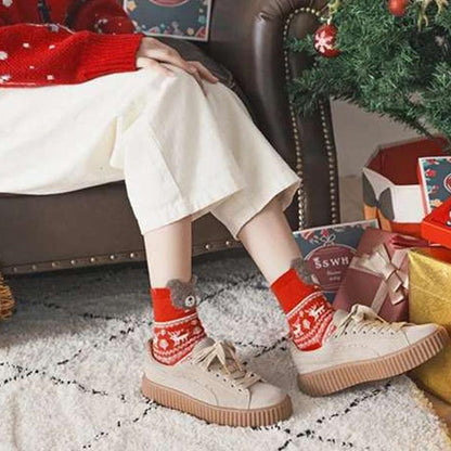 Christmas-themed Socks Gift Box (4 Pairs)