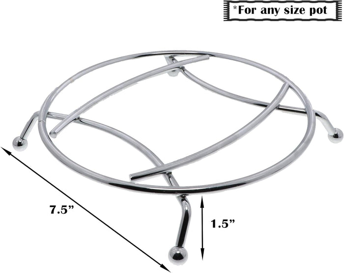 Chrome Footed Trivet