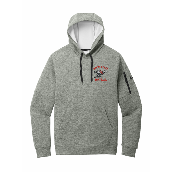 DE Softball - Nike Therma-FIT Pullover Fleece Hoodie NKFD9735 with embroidered left chest logo