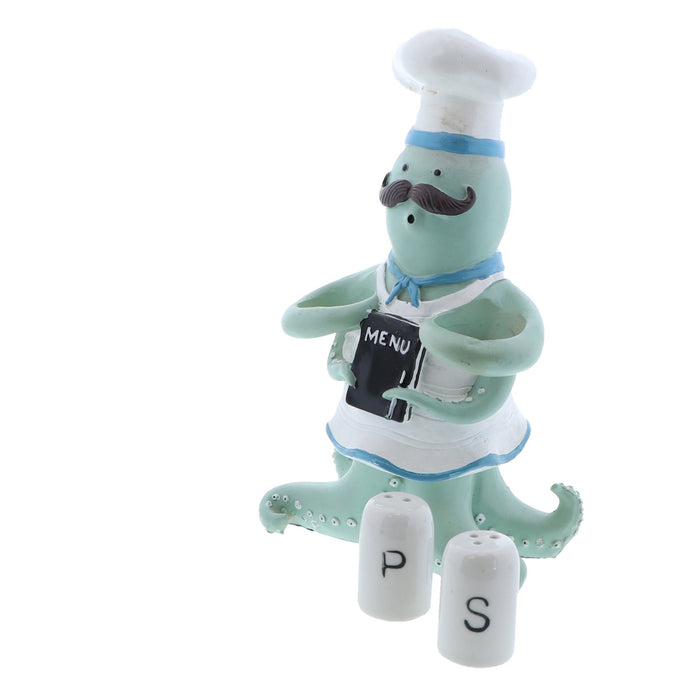 chef salt and pepper holder