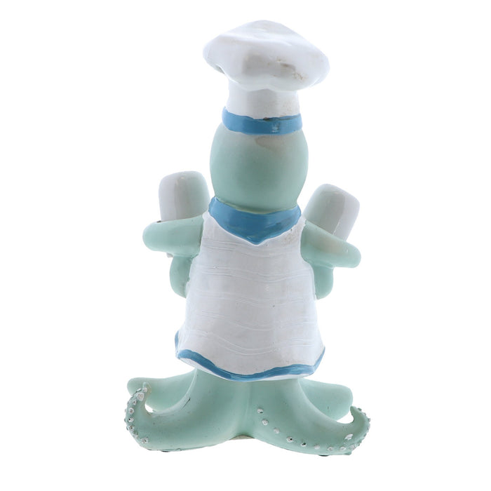 sea green salt and pepper shakers