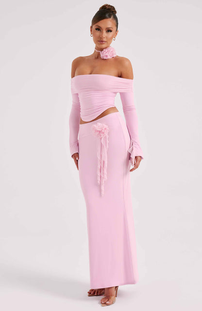 Deema Maxi Skirt - Pink