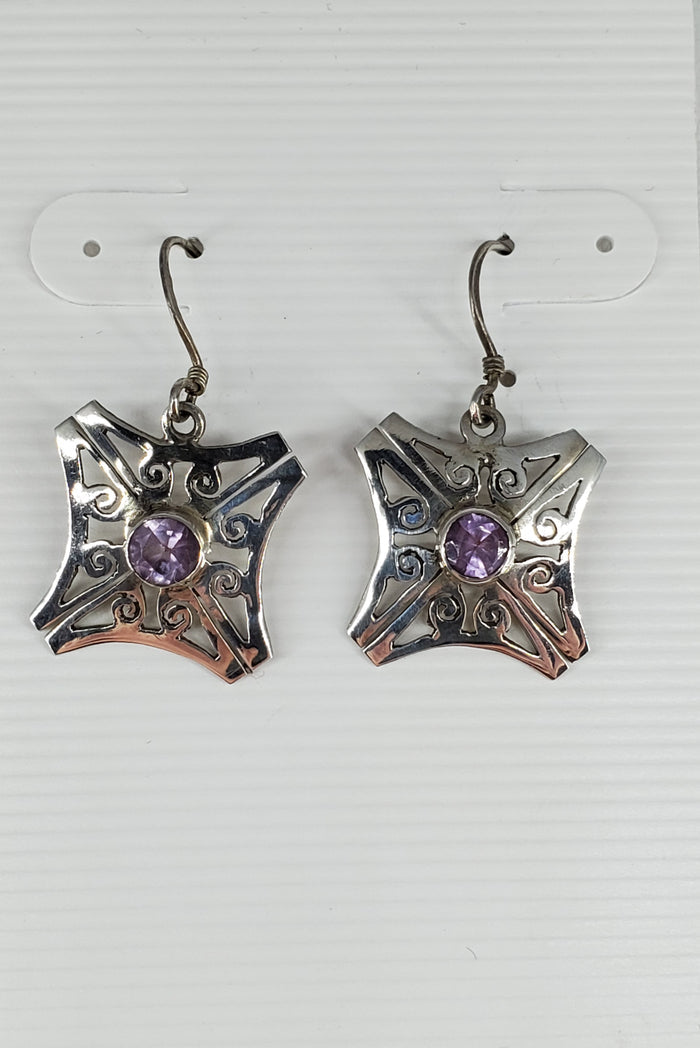 Earrings - Amethyst