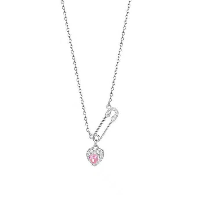 silver / pink