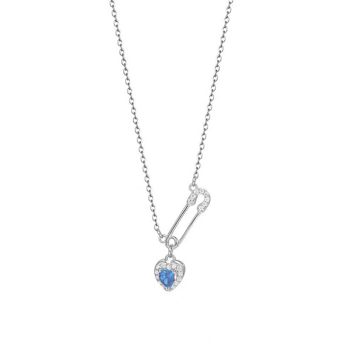 silver / blue