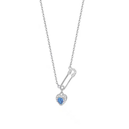 silver / blue