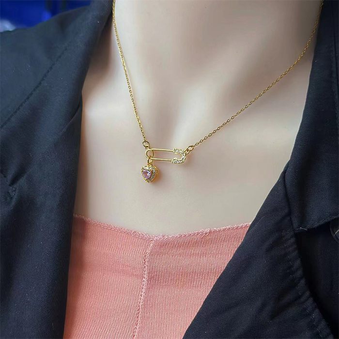Elegant Paperclip Necklace