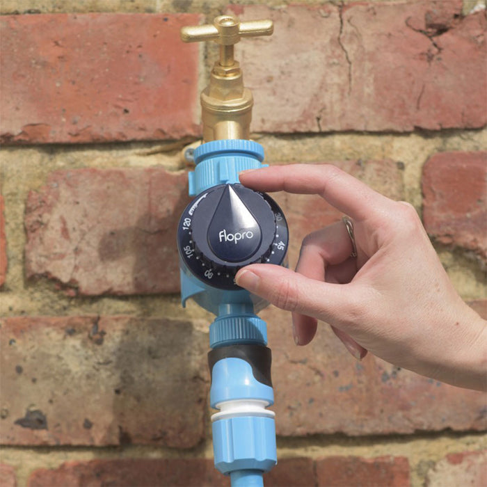 Flopro Mechanical Water Timer in use