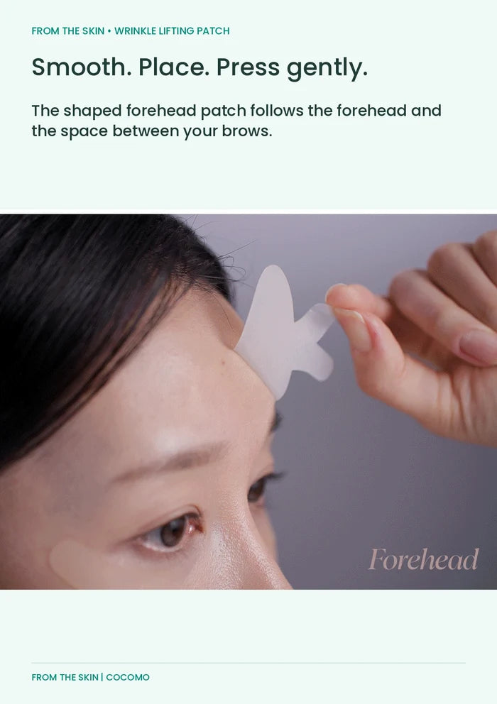 FROM THE SKIN Wrinkle Lifting Patch — Smooth. Place. Press gently.