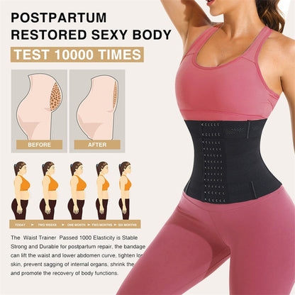 Full Body Belly Girdle Waist Trainer Light Control Tummy Wrap Shaper