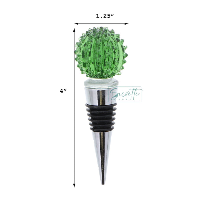 Glass Wine Stoppers Cactus Bundle
