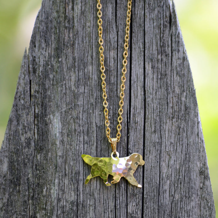 Gold Plated Newf Necklace