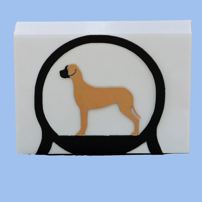 Great Dane Napkin/Letter Holder - Fawn