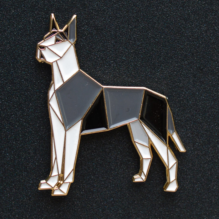 "Great Dane Origami Enamel Pin #1