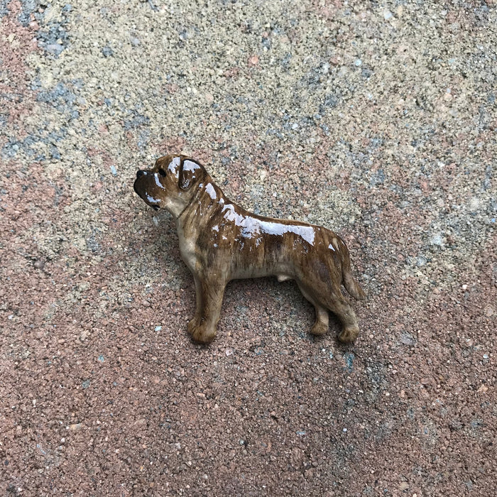 Hand Painted Pewter Mastiff Pin - 2 colors