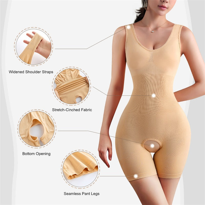 High Waist Tummy Control Thigh Slim Shaper Bodysuit Shapewear for Women