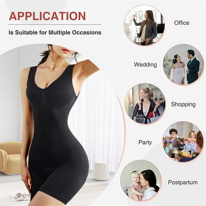 High Waist Tummy Control Thigh Slim Shaper Bodysuit Shapewear for Women