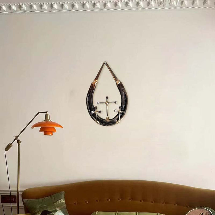 Horseshoe Nail Cross Wall Decoration