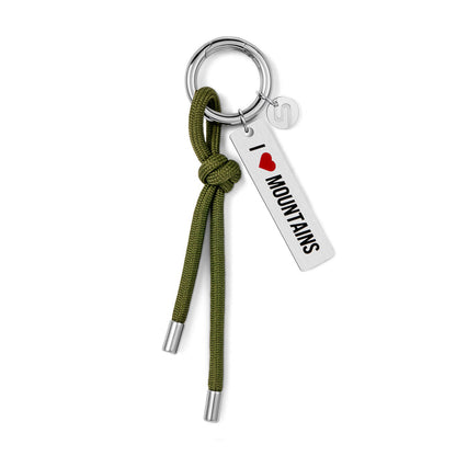 I ❤️ MOUNTAINS Keychain