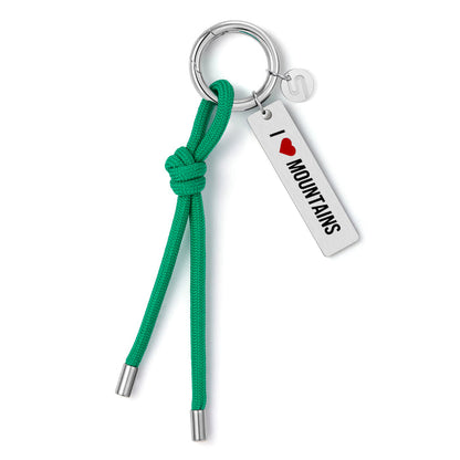 I ❤️ MOUNTAINS Keychain