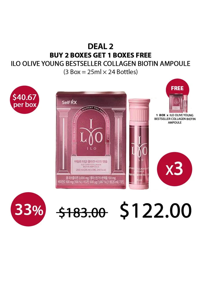 (BUY 2+1 FREE SMALL) 8EA ILO COLLAGEN DRINK = 24 BOTTLES