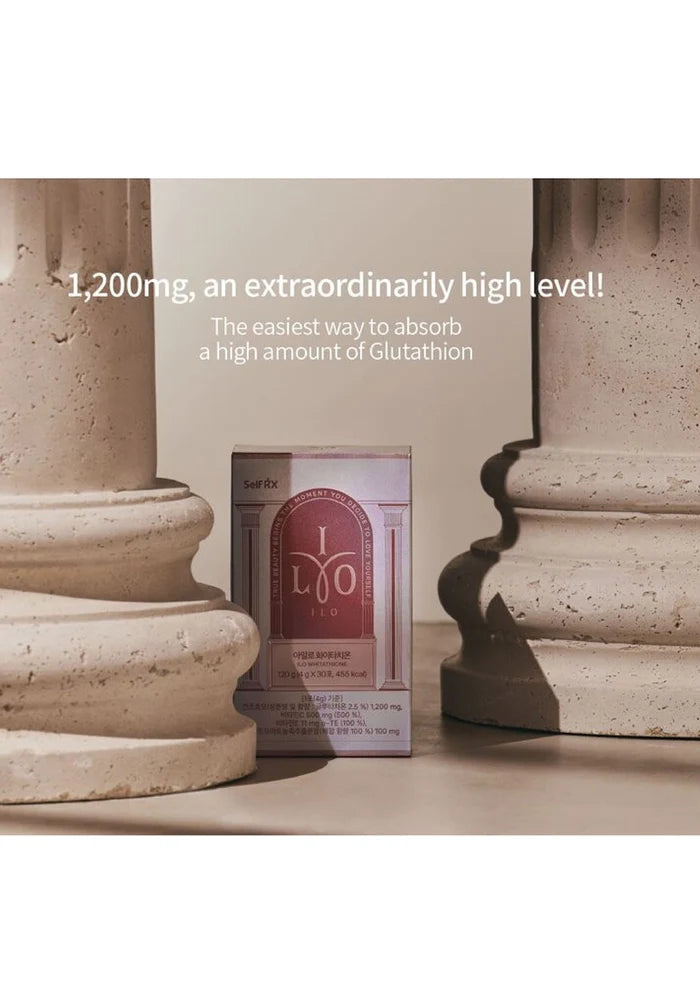Box of Lypo-Spheric Lysine with classical columns in the background