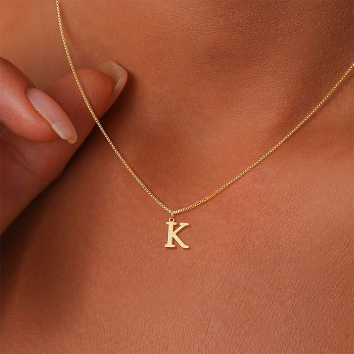 Initial Dainty Necklace for Women