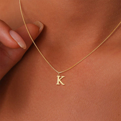 Initial Dainty Necklace for Women