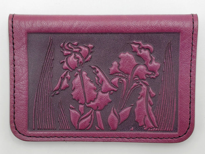 Leather Cardholder - Irises
