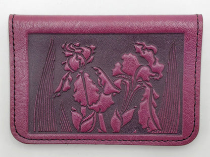 Leather Cardholder - Irises