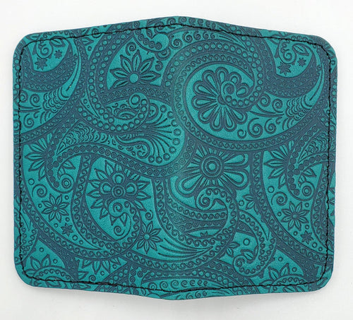 Leather Cardholder - Paisley