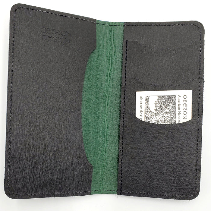 Leather Checkbook Holder/Wallet - Celtic Knot