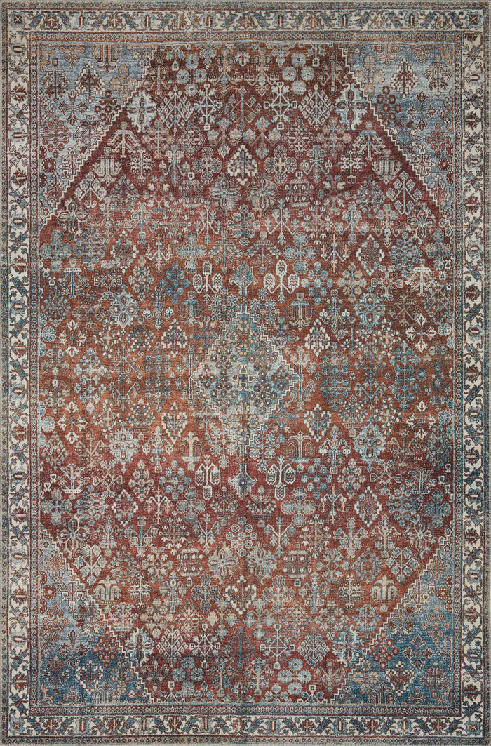The Rug Corner Magnolia Home by Joanna Gaines x Loloi Lenna Brick / Sky