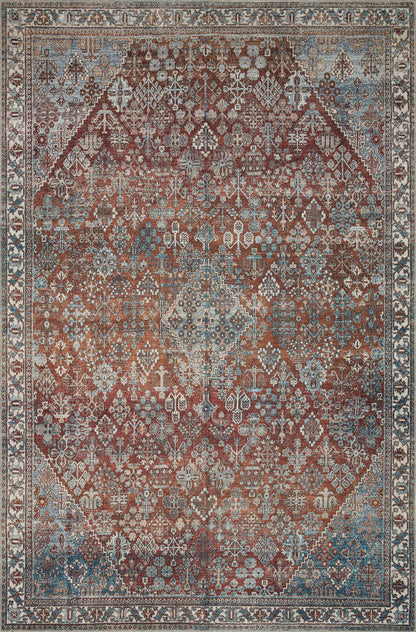 The Rug Corner Magnolia Home by Joanna Gaines x Loloi Lenna Brick / Sky