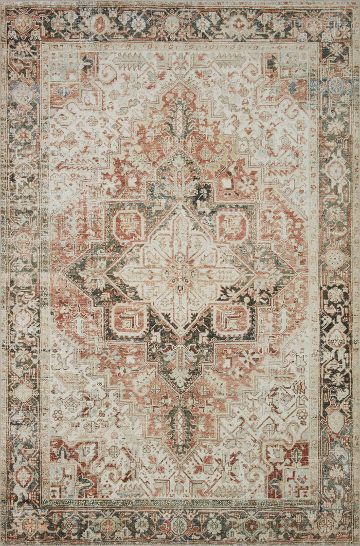 The Rug Corner Magnolia Home by Joanna Gaines x Loloi Lenna Rust / Charcoal