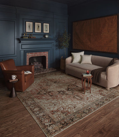 The Rug Corner Magnolia Home by Joanna Gaines x Loloi Lenna Rust / Charcoal