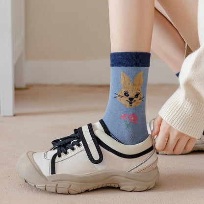 Lilyrhyme™ 5 Pairs Ladies Cute Socks