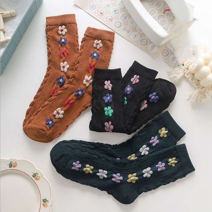 Lilyrhyme™ Cute Little Flower Socks (5 Pairs)