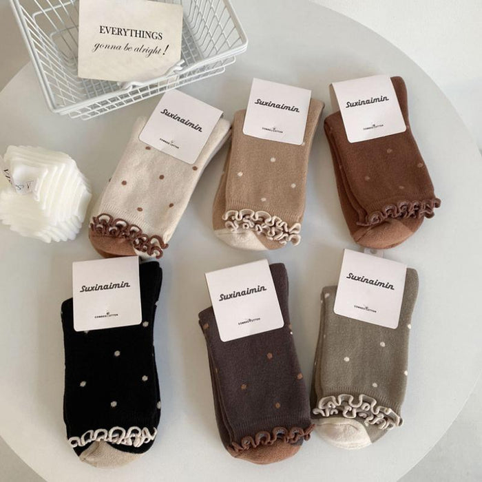 Lilyrhyme™ Ladies Polka Dot Retro Socks