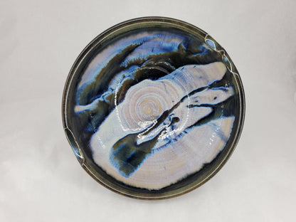Liscom Hill Pottery - Black and Blue Chopstick Bowl