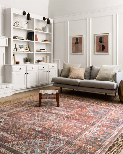 The Rug Corner Loloi II Loren Brick / Midnight