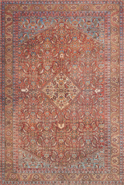 The Rug Corner Loloi II Loren Red / Multi