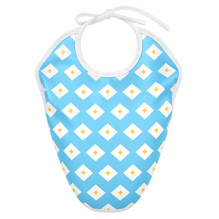 Mimi Baby Bib | Argyle | Geo Play | Bamboo-Cotton, Waterproof, Tagless | 0-4Y