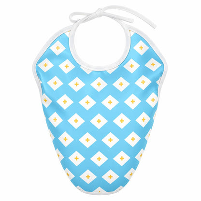 Mimi Baby Bib | Argyle | Geo Play | Bamboo-Cotton, Waterproof, Tagless | 0-4Y