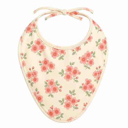 Mimi Baby Bib | Cherry Blossom | Blossom | Bamboo-Cotton, Waterproof, Tagless | 0-4Y