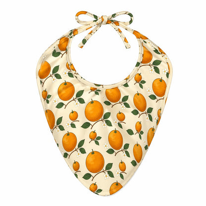 Mimi Baby Bib | Citrus Grove | Orchard | Bamboo-Cotton, Waterproof, Tagless | 0-4Y