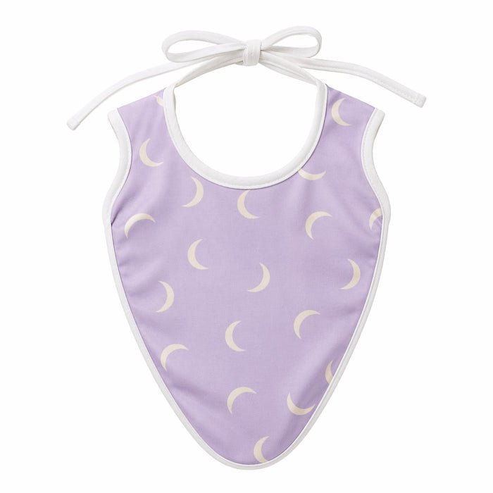 Mimi Baby Bib | Crescent Moon Scatter | Monsoon Magic | Bamboo-Cotton, Waterproof, Tagless | 0-4Y