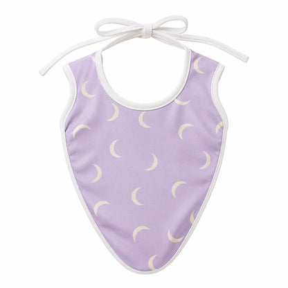 Mimi Baby Bib | Crescent Moon Scatter | Monsoon Magic | Bamboo-Cotton, Waterproof, Tagless | 0-4Y